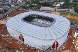 中国企业承建，肯尼亚6万人专业足球场进入收尾阶段